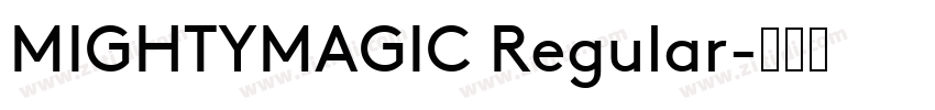 MIGHTYMAGIC Regular字体转换